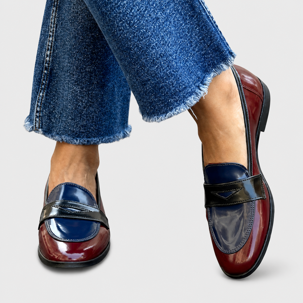 Burgundy/Blue / 43